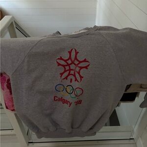 Gray Calgary '88 Olympics Sweatshirt